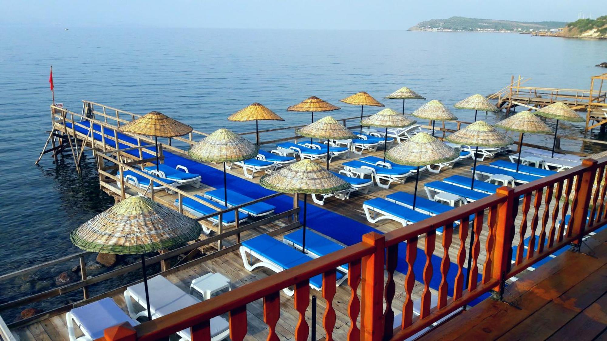 Assos Nazan Motel Restoran Beach Сокакагзи Экстерьер фото